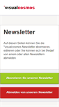 Mobile Screenshot of newsletter.visualcosmos.com