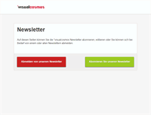 Tablet Screenshot of newsletter.visualcosmos.com